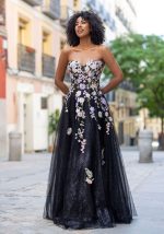 Clothes CHRISTIAN KOEHLERT STRAPLESS TULLE  WITH FLORAL EMBOIREDY IN GLITTER