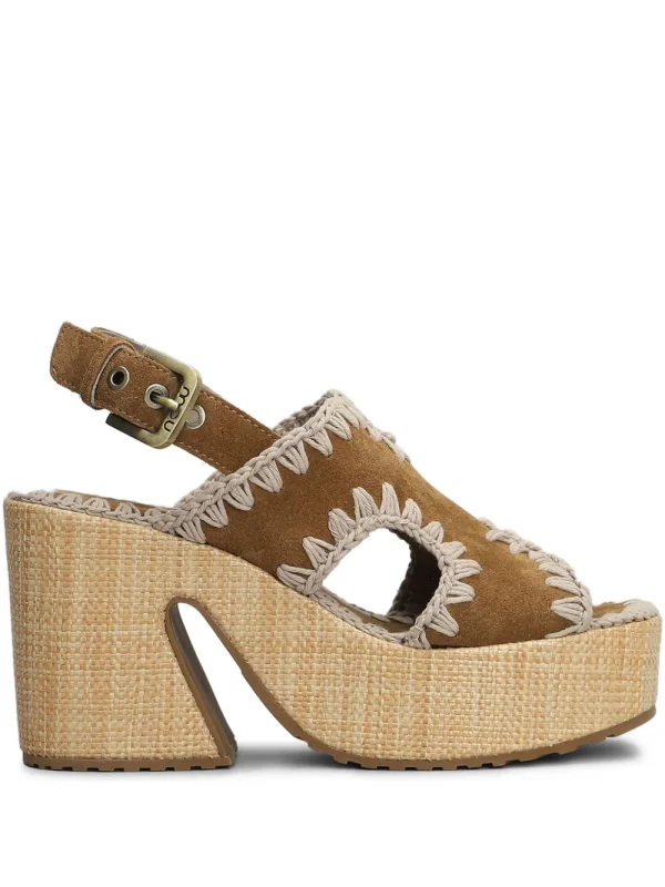 Clothes MOU RAFFIA PLATFORM WITH BACK STRAP