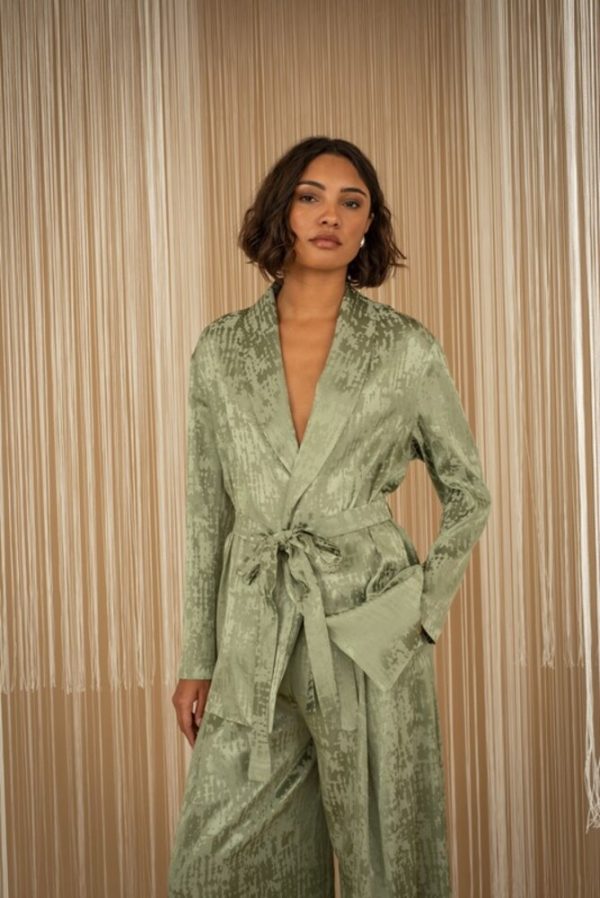 Clothes PHILIA LOFT SET WITH  SOFT JACKET  MATCHING EMBROIDERY  AND TROUSERS