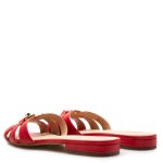 New Collection LAUREN RALPH LAUREN BLAIKE NAPPA LEATHER SLIDE SANDAL