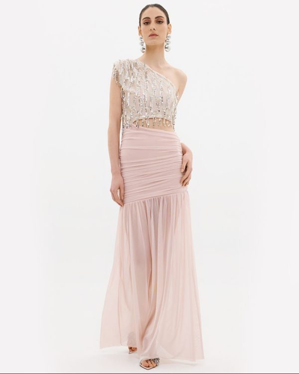 Clothes ANNA SAMOUKA MAXI DRESS WITH SEQUINS
