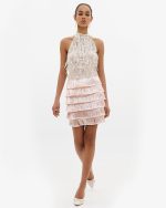 Clothing ANNA SAMOUKA MINI DRESS WITH SEQUINS