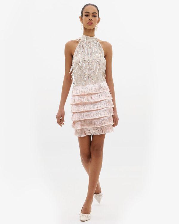 Clothes ANNA SAMOUKA MINI DRESS WITH SEQUINS