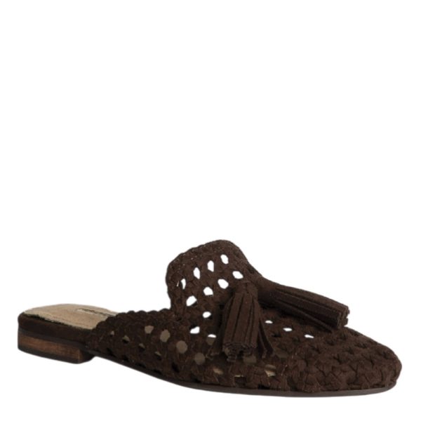 New Collection CORINA FLAT SUEDE MULES