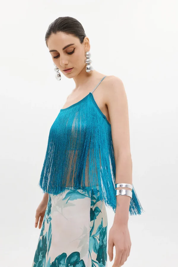 Clothes ANNA SAMOUKA PAULINA FRINGE TOP