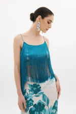 Clothes ANNA SAMOUKA PAULINA FRINGE TOP