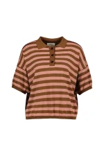 Clothes VICOLO STRIPED SHORT SLEEVE POLO SHIRT