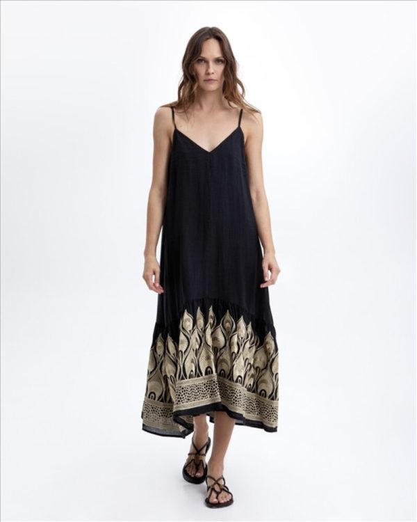 Clothes GREEK ARCHAIC KORI  DRESS LONG PHOENIX STRAPS