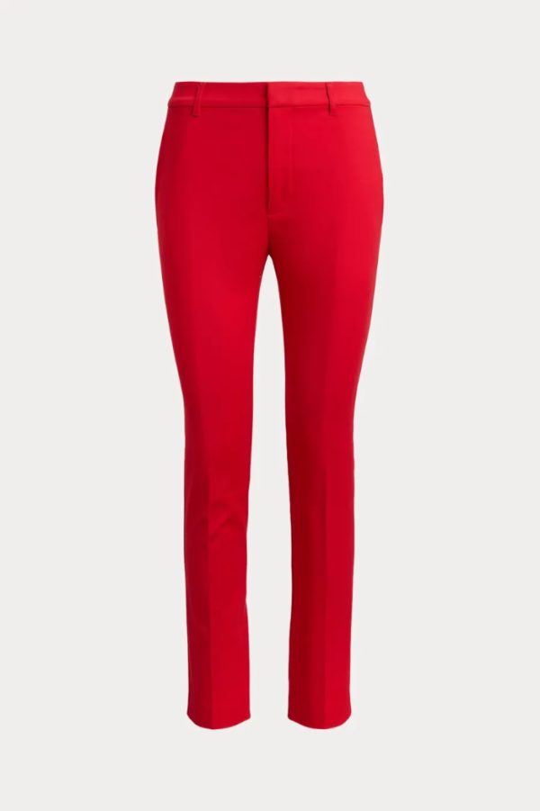 New Collection LAUREN RALPH LAUREN DOUBLE – FACED STRETCH COTTON TROUSER