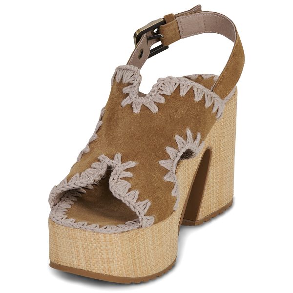 Clothes MOU RAFFIA PLATFORM WITH BACK STRAP