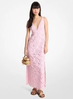 New Collection MICHAEL KORS CORDED FLORAL LACE MAXI DRESS