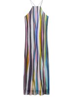 New Collection TED BAKER AZURRA PRINTED HALTER NECK MAXI DRESS