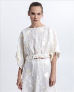 Clothes GREEK ARCHAIC KORI BLOSSOM BLOUSE WITH DRAWSTRING  SLEEVES AND SKIRT LONG