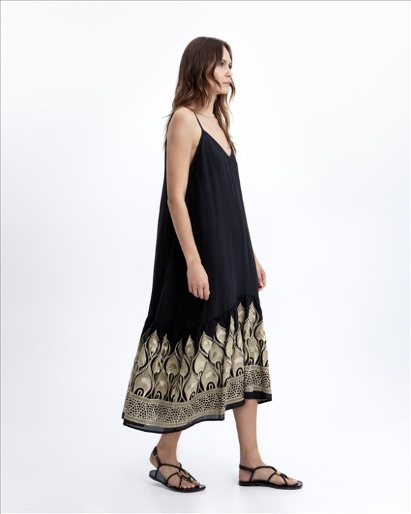 Clothes GREEK ARCHAIC KORI  DRESS LONG PHOENIX STRAPS