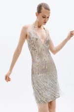 Clothing ALLURE EVENING DRESS WITH SEQUINS