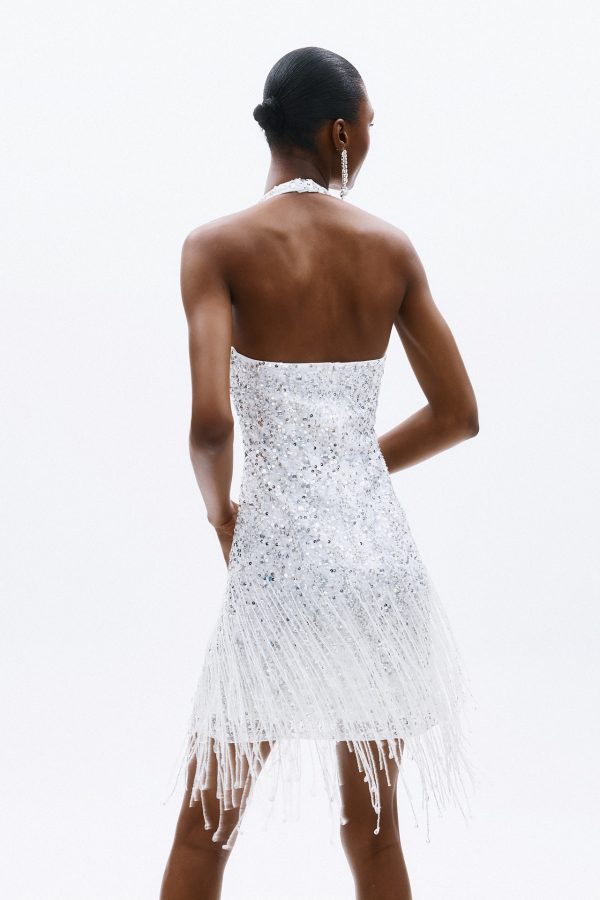 Clothes ALLURE GLOW EVENING DRESS WITH SEQUINS