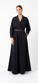 Clothing CKONTOVA SHAPE COLLAR SHIRT AND SKIRT