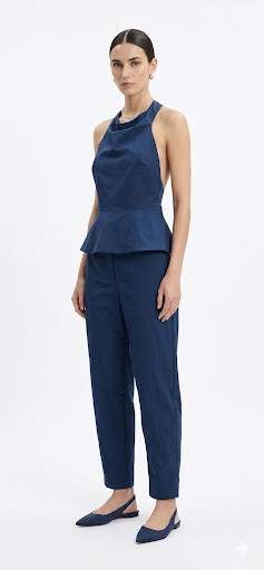 Clothes CKONTOVA SHAPE HALTER TOP AND HIGH WAIST CARGO PANTS