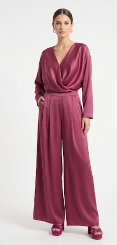 Clothes CKONTOVA  TWISTED BLOUSE AND SILKY PANTS