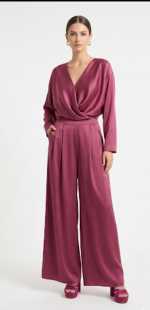 Clothing CKONTOVA  TWISTED BLOUSE AND SILKY PANTS