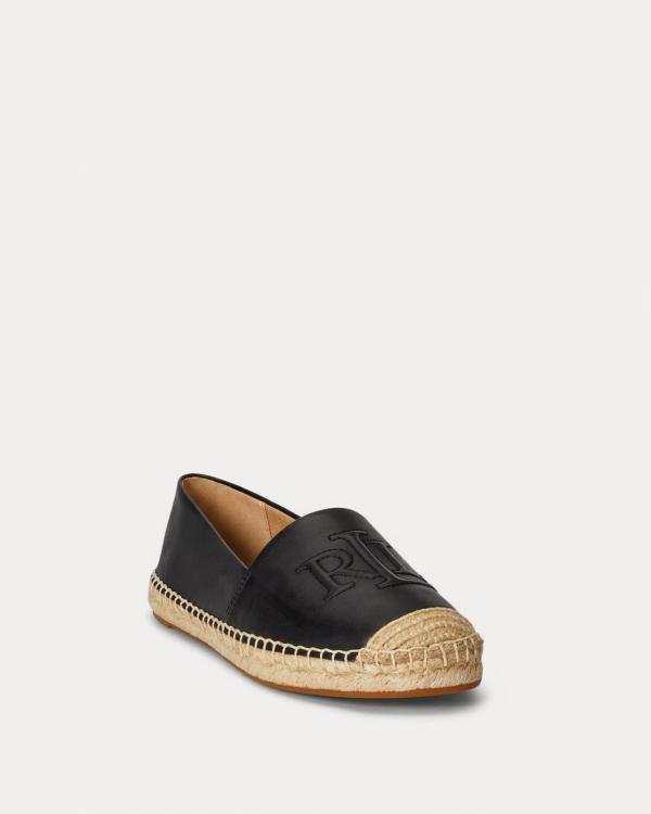 New Collection LAUREN RALPH LAUREN CAMERYN NAPPA LEATHER ESPADRILLE