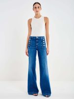 Clothes VICOLO WOMEN’S JEANS WITH BUTTONS