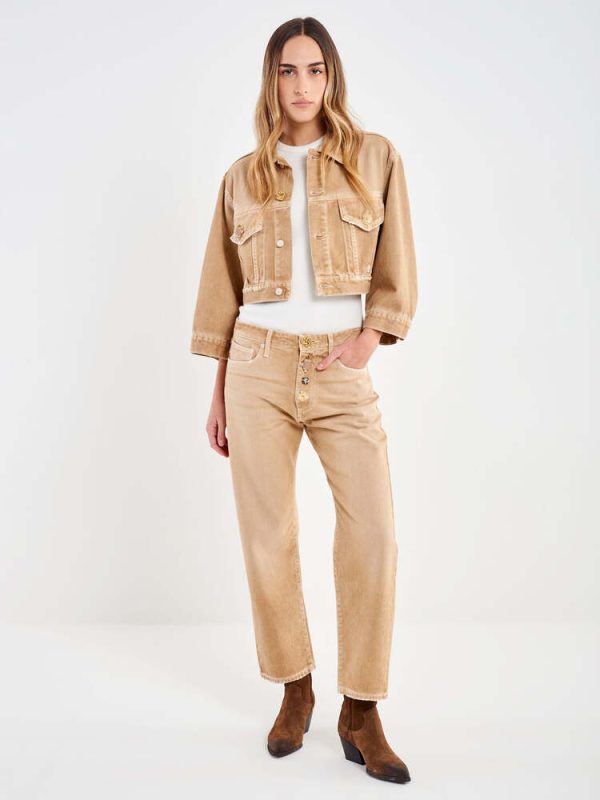 Clothes VICOLO DENIM JACKET WITH JEWEL BUTTONS