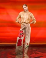 Clothes C.MANOLO  CHIFFON SHIRT WITH RUFFLES