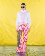 Clothes C.MANOLO PRINTED TROUSERS