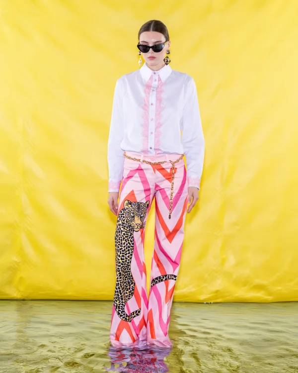 Clothes C.MANOLO PRINTED TROUSERS
