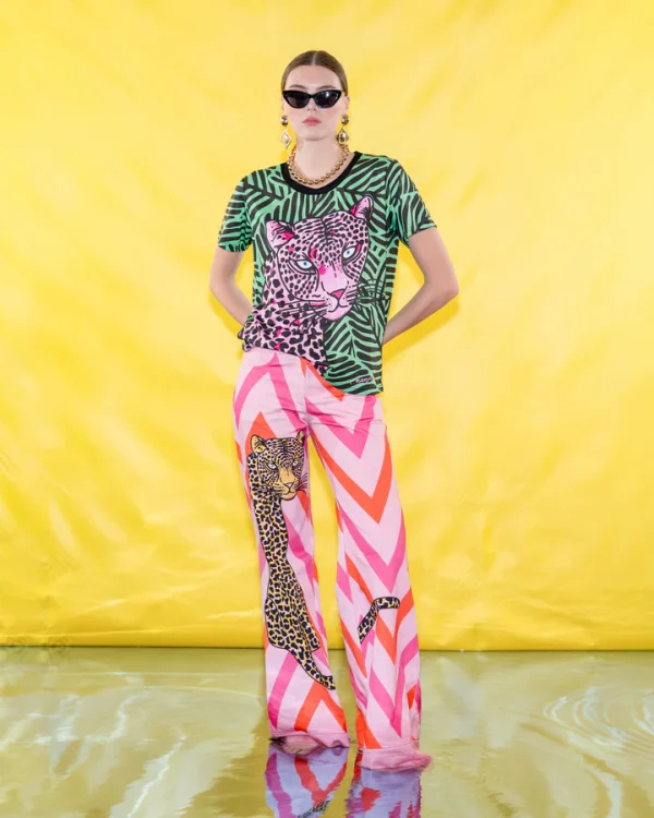 Clothes C.MANOLO PRINTED TROUSERS