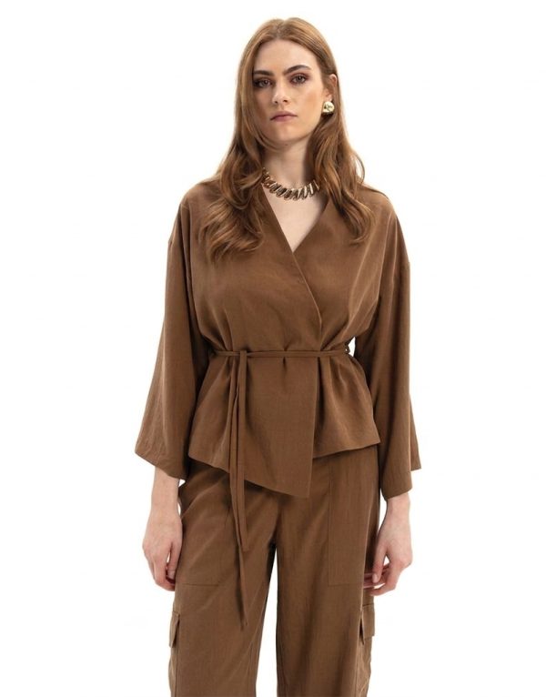 New Collection MY T WOMENS SLEEVE WRAP BLAZER WOMEN