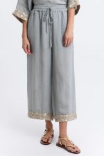 Clothes GREEK ARCHAIC KORI  PANTS FLAKES WAISTBAND DRAWSTRING AND BLOUSE FLAKES