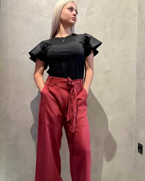 Clothes INNOCENT CROP PANTS WITH BELT