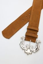Belts LEATHER TWIST VICTORIAN GATE SUEDE BELT