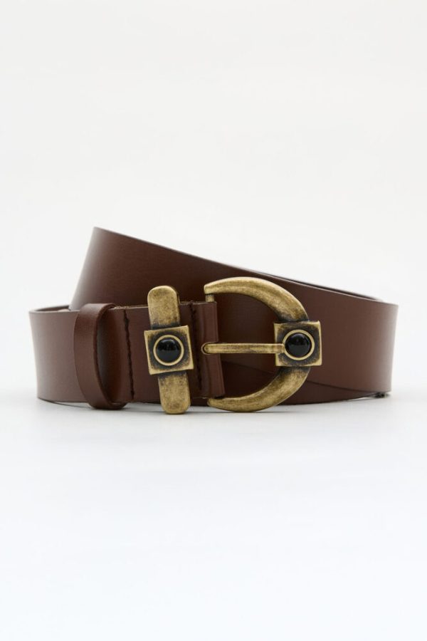 Belts LEATHER TWIST SHADOW  BELT