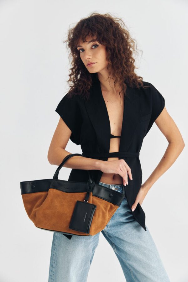 Bags LEATHER TWIST HORIZON MINI SUEDE  BAG