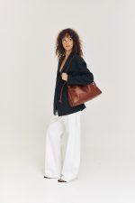 Bags LEATHER TWIST ELVET LARGE LEATHER BAG