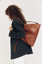 Bags LEATHER TWIST ELVET LARGE LEATHER BAG