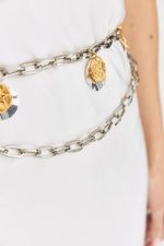 Belts LEATHER TWIST CIRCLES BELT