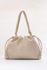 Bags LEATHER TWIST VELVET LARGE BAG
