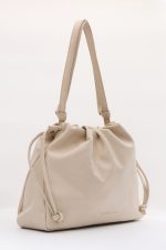 Bags LEATHER TWIST VELVET LARGE BAG