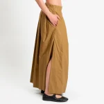 Clothes PHILIA LOFT – PLEATED COTTON POPLIN SKIRT