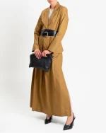 Clothes PHILIA LOFT – PLEATED COTTON POPLIN SKIRT