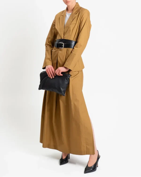 Clothes PHILIA LOFT – PLEATED COTTON POPLIN SKIRT