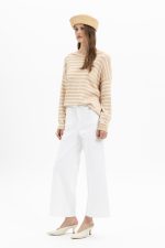 New Collection MY T HIGH WAISTED WIDE – LEG MARINE TROUSERS