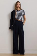 New Collection LAUREN RALPH LAUREN KNIT WIDE LEG PANTS