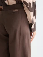 Clothes SCOTCH & SODA QUINN MID RISE WIDE LEG LINEN COTTON PANTS