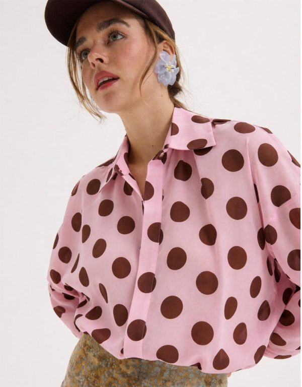 Clothes INNOCENT SHIRT WITH LARGE POLKA DOTS