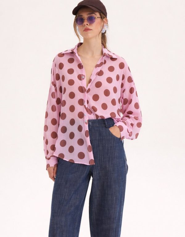 Clothes INNOCENT SHIRT WITH LARGE POLKA DOTS